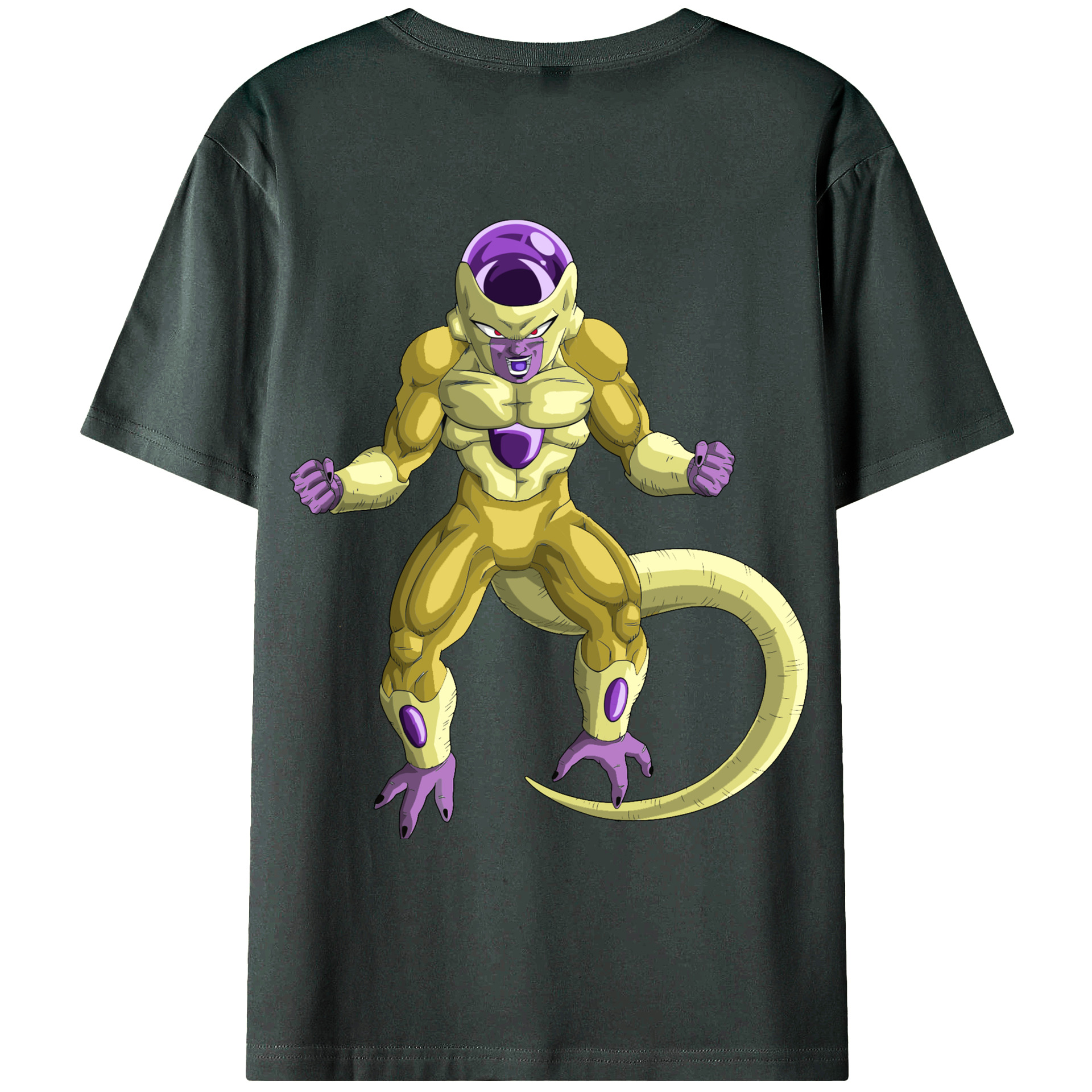（画像用） ドラゴンボール フリーザ DRAGON BALL Frieza 綿100％ メンズ半袖Tシャツ（バックプリント） 通気性